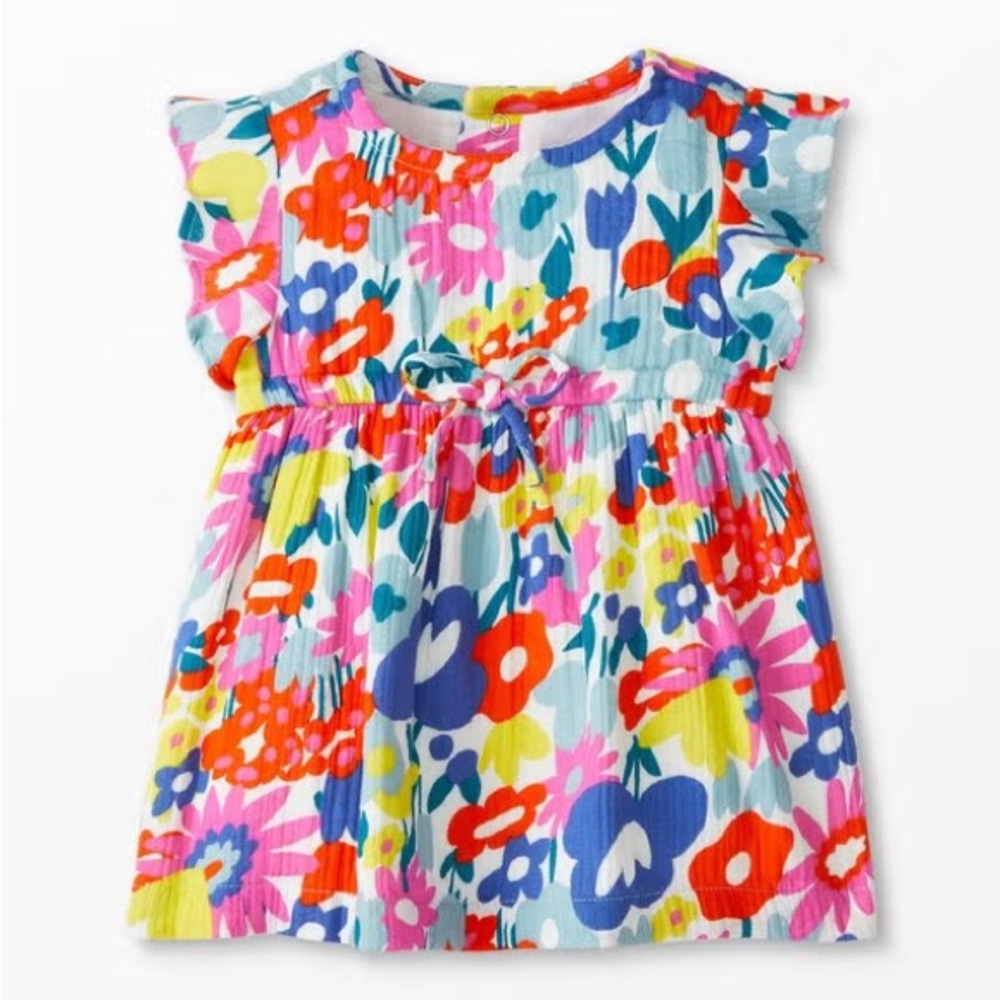 Hanna Andersson Vibrant Floral Kids Dress 2T